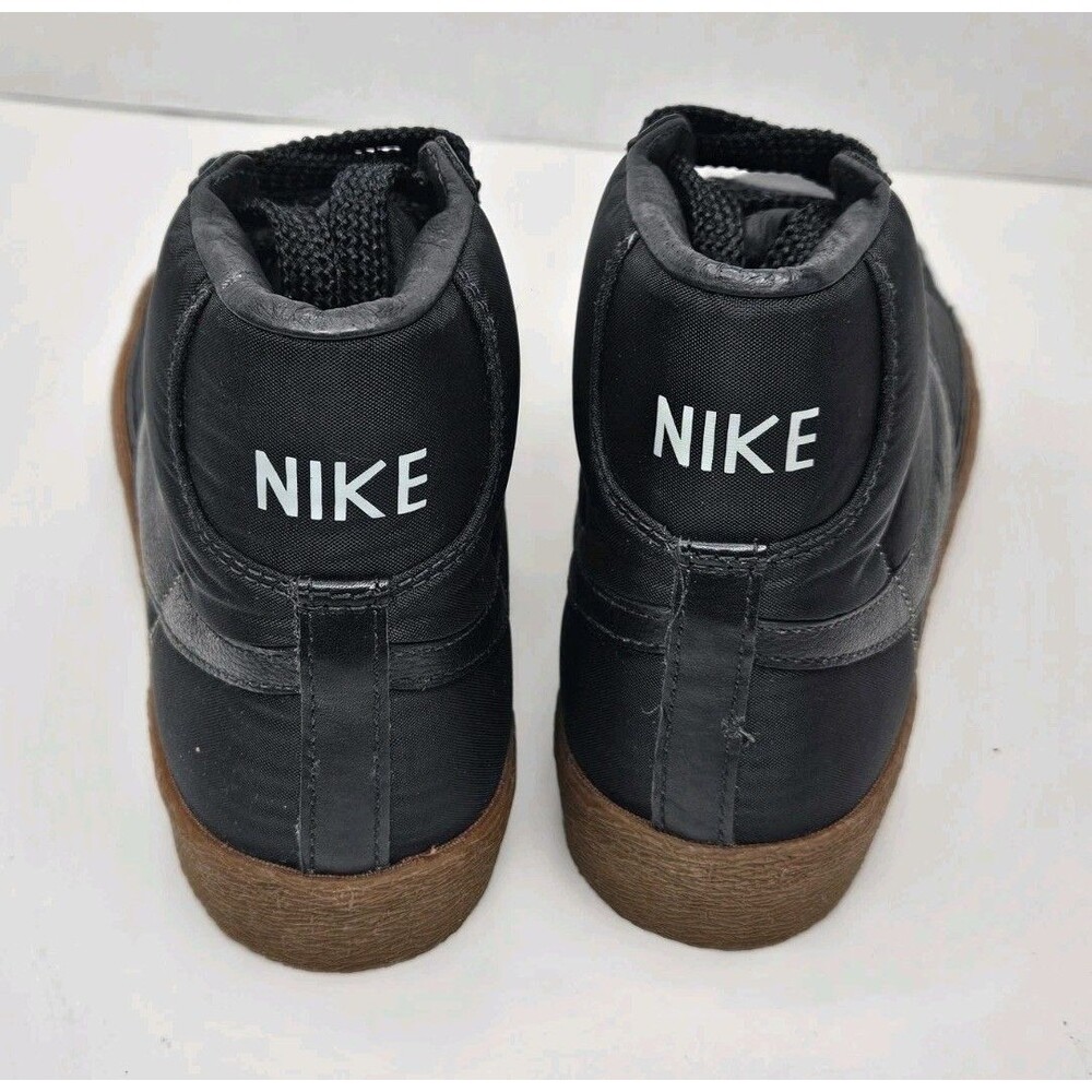 Nike Blazer 07 Mid Premium 317435-001 Black / Black-Ice Green Men’s 8.5 - Picture 4 of 7